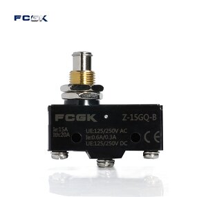 Z-15GQ-B High Capacity Panel Mount Micro Switch - 10A Plunger for Water Heater