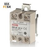 Fortek 60A Solid State Relay - Single Phase High Power Miniature AC/AC Sealed