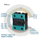 SSR-50DA Solid State Relay - DC to AC 50A 380VAC DIN Heatsink Miniature Sealed