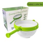 Rotary Dryer - Kitchen Vegetable Cleaner Centrifugal Water Drain Basket