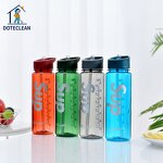 Water Bottle - 750ml PP Plastic with Straw Colorful Portable Outdoor Sports