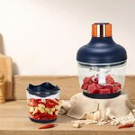 Electric Meat Grinder Manufacturer - 2.5L+0.6L Pure Copper Motor Glass Bowl for Vegetables Poultry