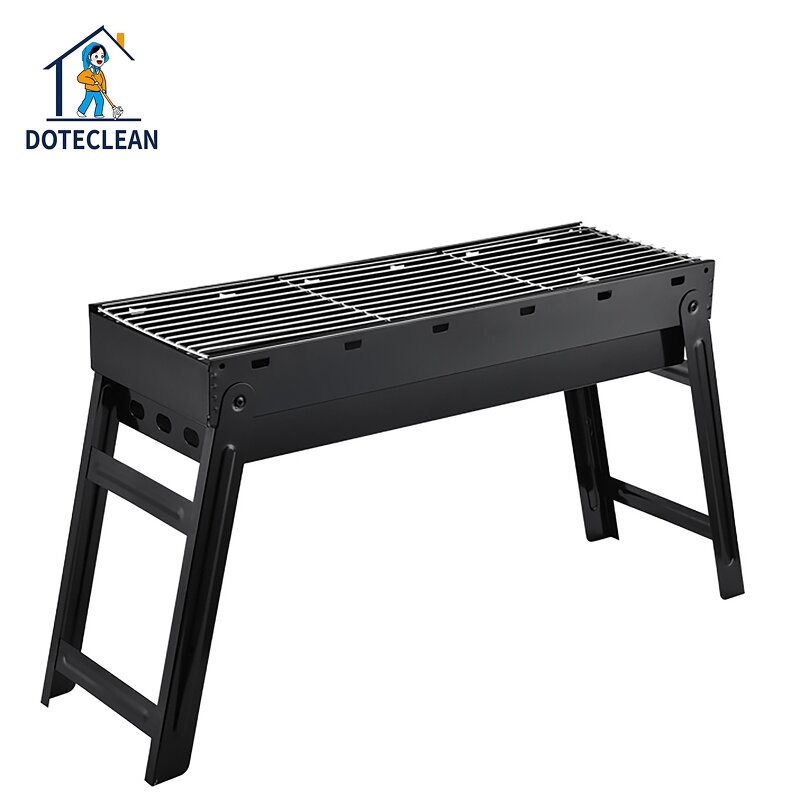 BBQ Grill - Iron Oven Folding Portable Outdoor Garden Camping Party Stainless Steel