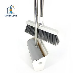 Broom & Dustpan Set - Windproof PET Material with Teeth Design and Folding