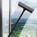 Window Cleaner - 2 in 1 Detachable PP Car Glass Washing Squeegee Sponge Brush