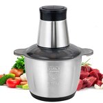 Electric Chopper - 2L Stainless Steel Food Slicer Vegetable Cutter Meat Grinder