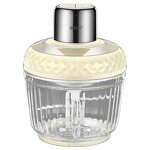 Electric Meat Grinder - 2L Pure Copper Blades Glass Bowl for Home Kitchen