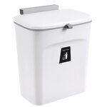 Wall-Mounted Garbage Can - 7L 9L Kitchen Cabinet Door Hanging Recycling Basket