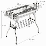 BBQ Grill - Outdoor Portable Folding Thicken Charcoal with Stainless Steel Mesh