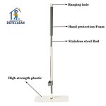 Flat Mop - Hand Free Easy Use Magic Self-washed with 2pc Microfiber Cloth