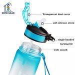 Sports Water Bottle - 1000ml Large Capacity Modern Design Color Gradient