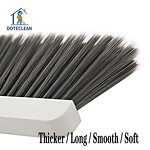 Dustpan and Broom Set - Vertical Standing Design PET Material Folding 2-Pole