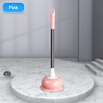 Toilet Plunger - Stainless Steel with Rubber Cup for Bathroom and Kitchen