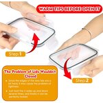 Storage Container - Creative Kitchen Transparent Plastic Lid Rectangle for Dry Food