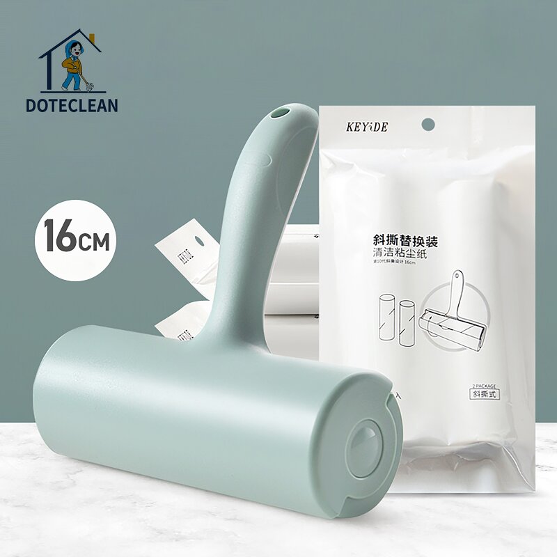 Lint Roller - Plastic Handle Pet Hair 12x17 & 16x17cm Manual Home Cleaning Tool