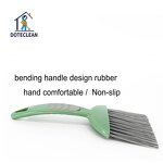 Desktop Brush Scrubber - Mini with Dustpan Set for Table Keyboard