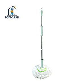 Spin Mop - 360 Degree Cleaning Long Handle Cotton Twist Hands-Free Floor Cleaner