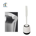 Toilet Brush - TPR Silicone round Scrub with Holder Soft Plastic 1pc/Inner Box