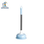Toilet Plunger - Stainless Steel with Rubber Cup for Bathroom and Kitchen