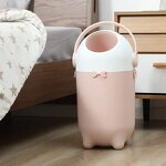 Plastic Waste Bin - Anti-odor Trash Bag Bins with Odor-proof Dispensers