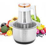 Electric Chopper - 2L Stainless Steel Food Slicer Vegetable Cutter Meat Grinder
