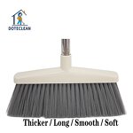 Broom and Dustpan Set - Vertical Standing Dustpan Folding Stainless Steel Broomstick
