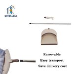 Broom and Dustpan Set - Durable PET Material with Comfortable Handle Sweeping Tooth