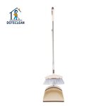 Broom and Dustpan Set - Durable PET Material with Comfortable Handle Sweeping Tooth