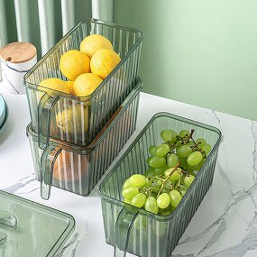 Storage Box - Refrigerator Food Thickened Material Plastic Container Logo