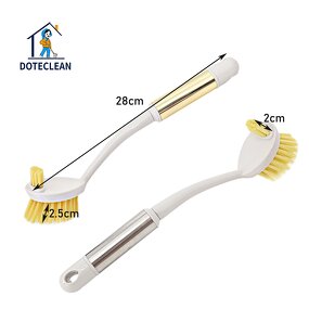 Cleaning Brush - Multifunction Comfortable Handle Kitchen Pot Brush PP+TPR Material