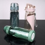 Sports Water Bottle - PC Anti Scalding Plastic Tritan PP for Juice Everyday