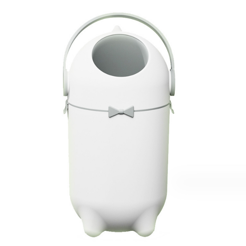Plastic Waste Bin - Anti-odor Trash Bag Bins with Odor-proof Dispensers