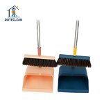 Dustpan & Brooms Set - 2025 New Wind Proof Plastic Upright Long Connected Handle
