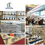 Dustpan & Brooms Set - Wind-Proof Plastic Upright Long Stainless Steel Handle PET