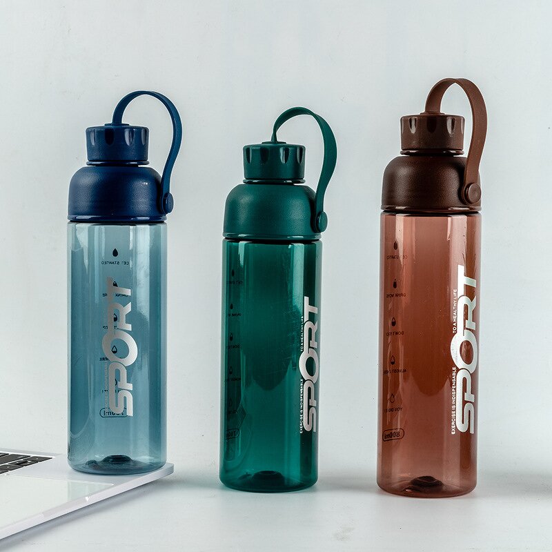 Sports Water Bottle - Fashion Simple Plastic Cup Large Capacity Outdoor Portable
