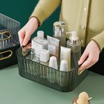 Storage Box - Small Desktop Cosmetics Rectangular Acrylic Vanity Skincare Basket