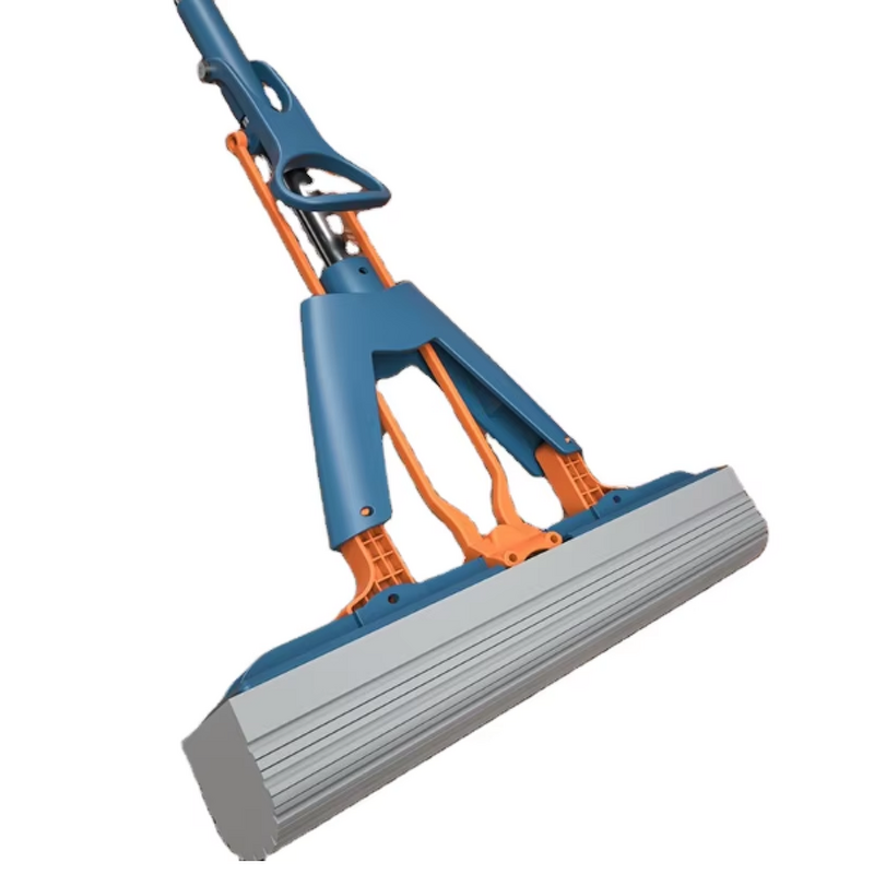 PVA Mop Head - 27cm 360 Foldable Squeeze Sponge Self Cleaning with Connected Pole