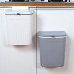 Wall Mounted Trash Can - PP Storage Bucket for Sink Cabinet Door Kitchen Bathroom