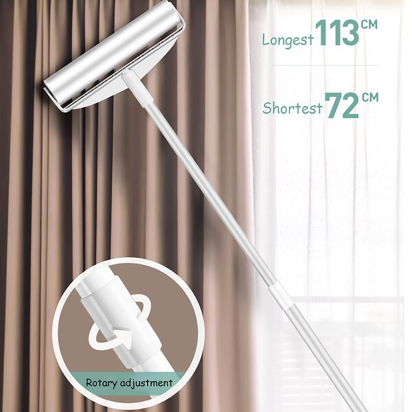 Floor Lint Rollers - Tear Type Detachable with Dust Proof Shell Longer Handle