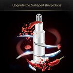 Electric Meat Grinder - 2L Pure Copper Blades Glass Bowl for Home Kitchen