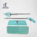 Microfiber Flat Mop - Hands Free Magic Water Spray 360 Rotary Head for Floor Window
