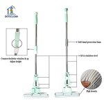 Floor Cleaner - Rolling and Self Squeezing Telescopic Handle Magic Sponge PVA Mop
