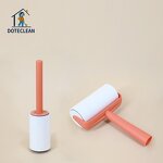 Lint Roller - Home Cleaning Tool Handle Dust Removal Plastic Sticker 60 Pcs