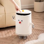 Garbage Bin - Press Type High Appearance Large Capacity Cartoon with Cover