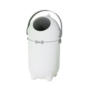 Trash Can - Open Top Rolling Cover with Anti-Odor Dispenser for Home & Baby