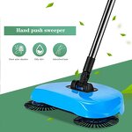 Floor Clean Sweeper - Household Cleaning Tool Hand-pushed Long Handle 360 Rotating