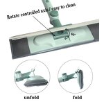 Window Squeegee - Telescopic Rubber Wiper Stainless Steel Handle