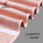 Microfiber Cleaning Cloth - Super Absorbent Fish Scale Soft Family Glass Stain Removing