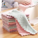 Microfiber Home Cleaning Cloth - Thick Dish & Bowl Washing Towel Quick Stain Removal