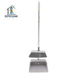 Broom and Dustpan Set - Durable PET Material Folding with Comfortable Handle
